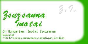 zsuzsanna inotai business card